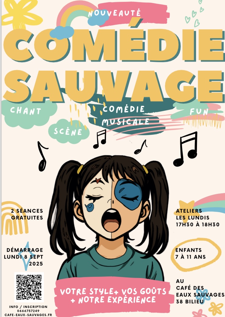 INSCRIPTION : ATELIER COMÉDIE MUSICALE 7/11 ANS