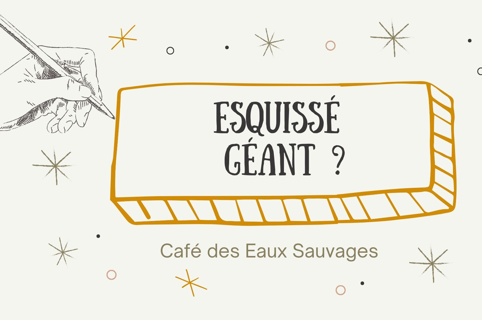 ESQUISSE GEANT ? Un téléphone arabe de dessins