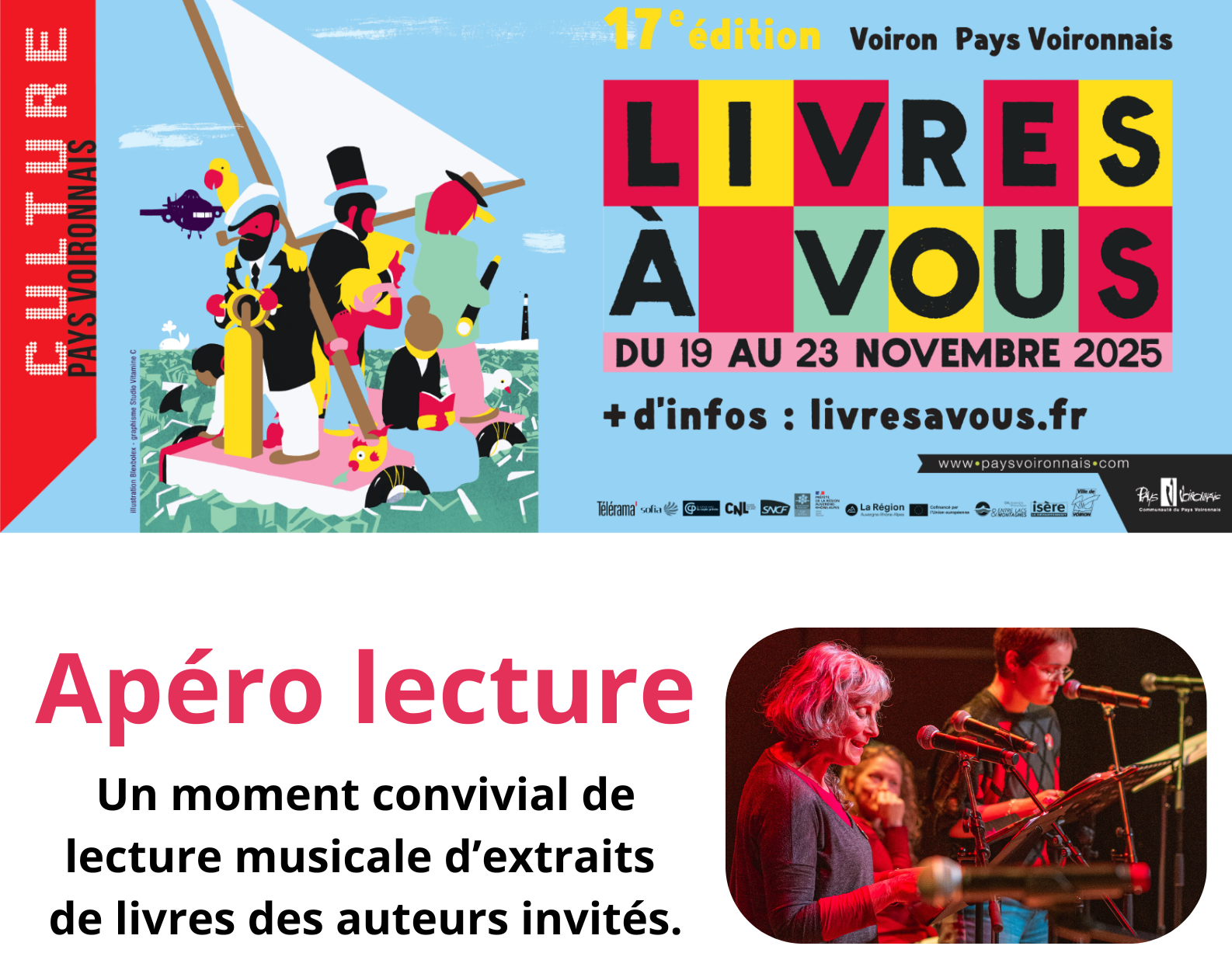 Festival LIVRES À VOUS : Apéro Lecture