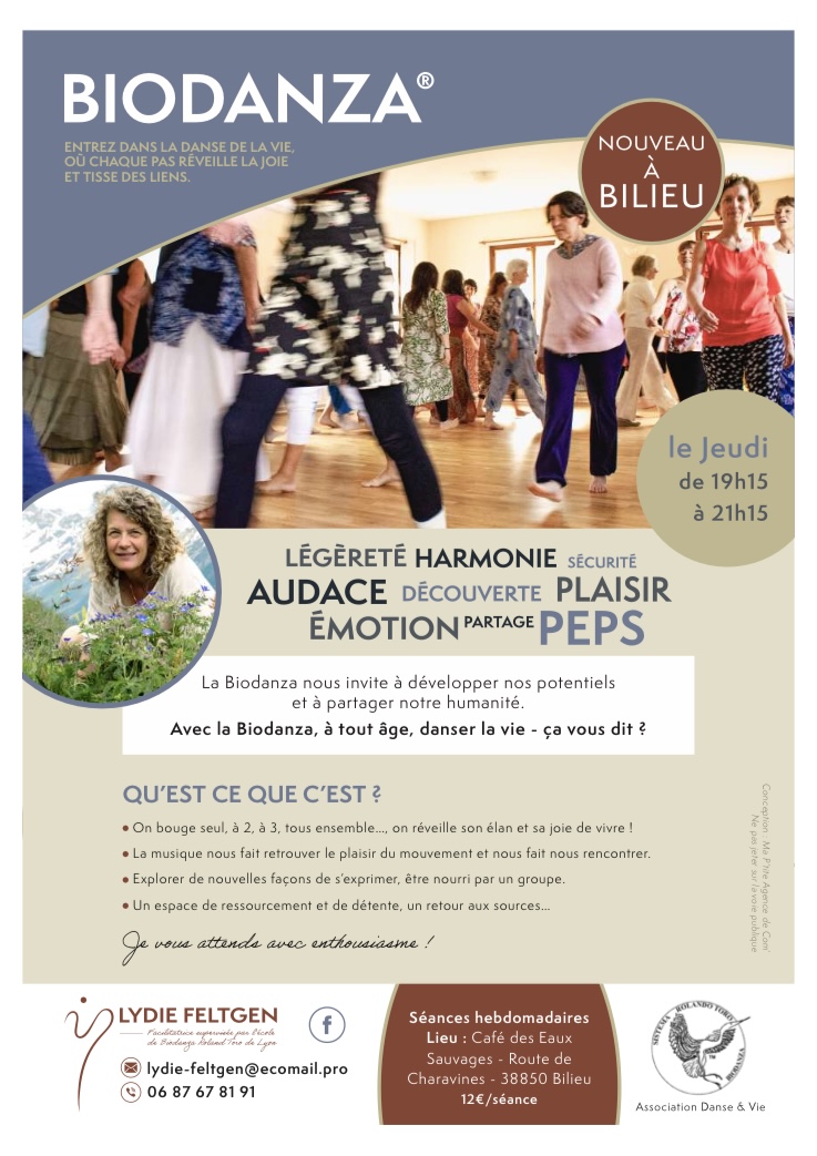 INSCRIPTION : BIODANZA cours danse adultes