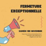 Fermeture 1er nov