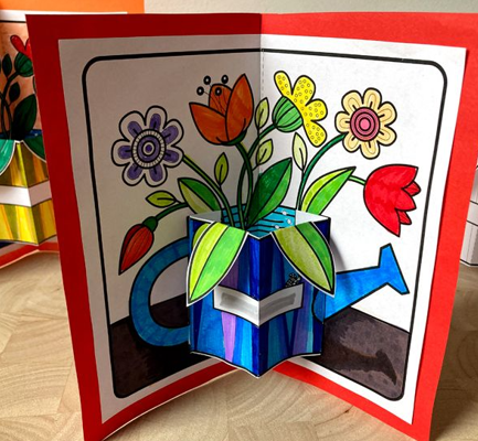 Atelier créatif CARTE POP UP pour la fête des mères