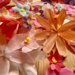 Atelier création FLEURS EN CRÊPON